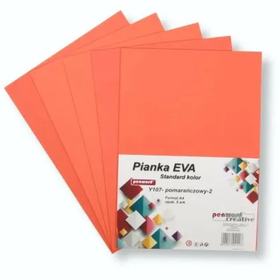 Penword Pianka standard A4 Eva pomara�czowa 5szt