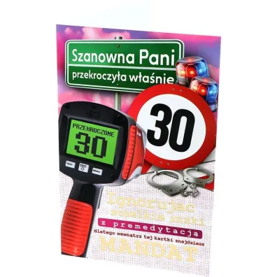 Yeku Karnet Urodziny 30