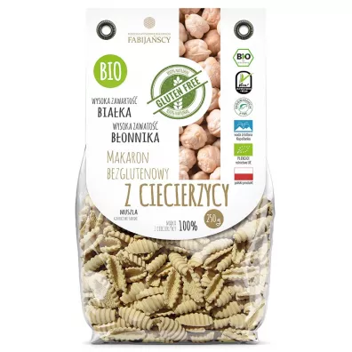 Fabija�scy Makaron z ciecierzycy muszla bez glutenu 250 g Bio