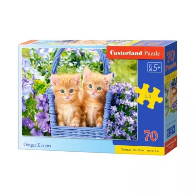 Puzzle 70 el. Ginger Kittens Castorland