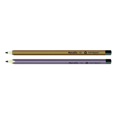 Keyroad O��wek HB tr�jk�tny metaliczny 12 szt.