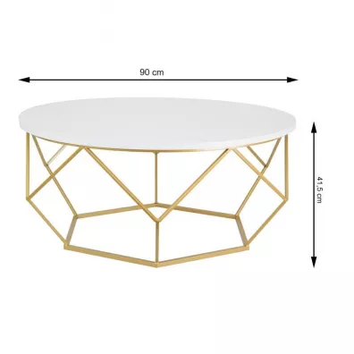 HowHomely Stolik kawowy Diamond 90 cm