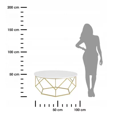 HowHomely Stolik kawowy Diamond 90 cm