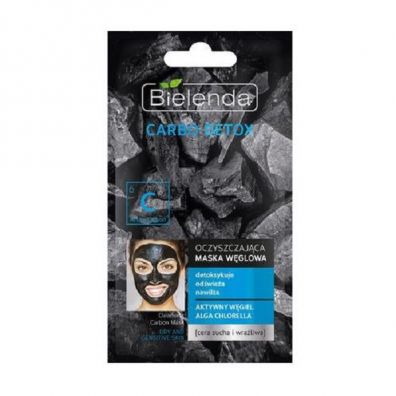 Bielenda Carbo Detox oczyszczajca maska wglowa dla cery suchej i wraliwej 8 g