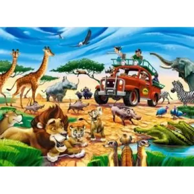 Puzzle 180 el. Przygoda na Safari Castorland