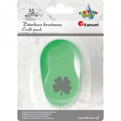 Dziurkacz dekoracyjny 25 mm Koniczyna TITANUM CRAFT-FUN SERIES