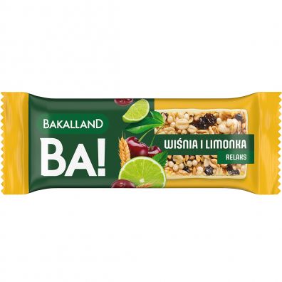 Bakalland Baton BA!lans Wiśnia z limonką 38 g