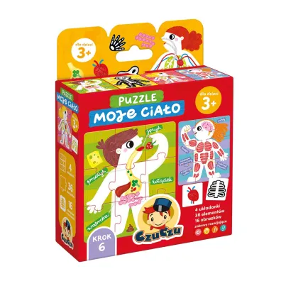 CzuCzu Puzzle Moje cia�o dla dzieci 3 Bright Junior Media
