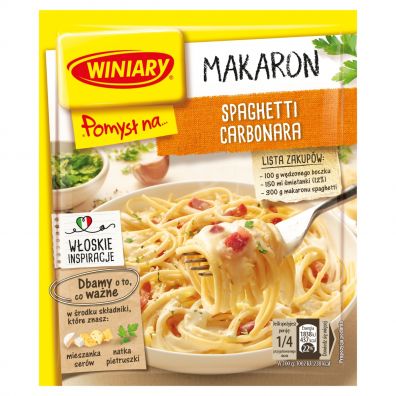 Winiary Pomys na... Makaron spaghetti Carbonara 34 g