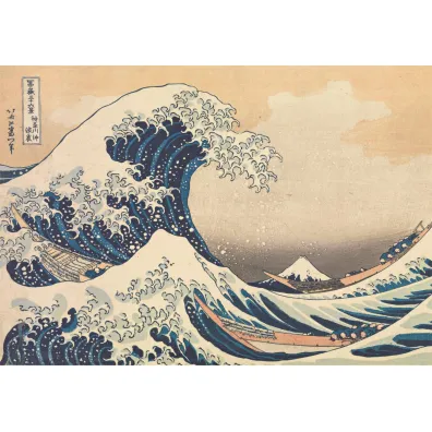 Puzzle 1000 el. Compact Museum Hokusai: La Grande Onda Clementoni