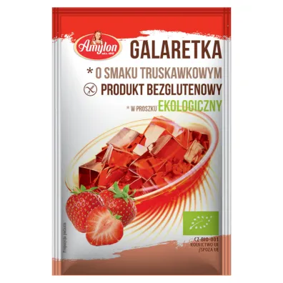 Amylon Galaretka truskawkowa bezglutenowa 40 g Bio