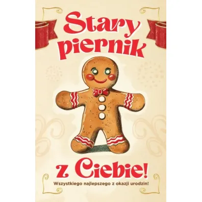 Yeku Karnet Urodziny Stary Piernik