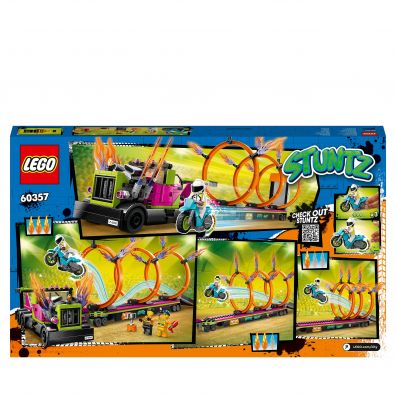 LEGO City Wyzwanie kaskaderskie — ciarwka i ogniste obrcze 60357