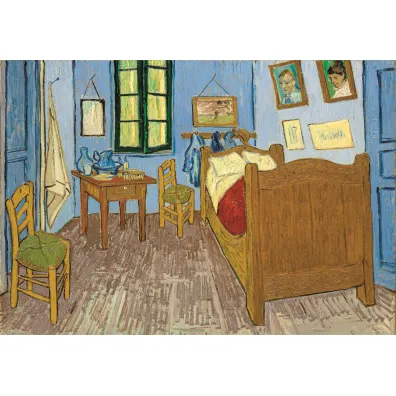 Puzzle 1000 el. Museum Van Gogh: Bedroom in Arles Clementoni