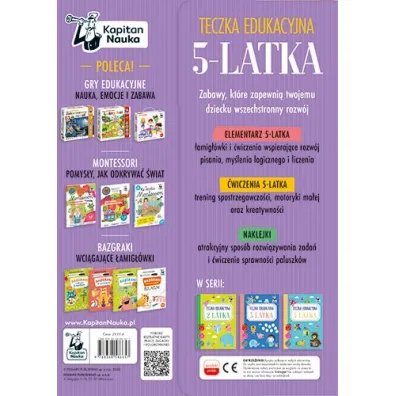 Teczka edukacyjna 5-latka. Kapitan Nauka