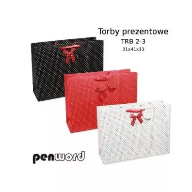 Penword Torebka prezentowa mix 31x41x13cm