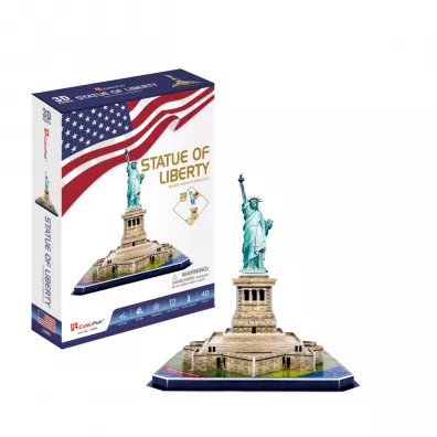 Puzzle 3D 40 el. Statua Wolno�ci Cubic Fun