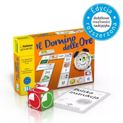 Gra jzykowa Woski Domino delle ore italiano. Wydawnictwo ELI