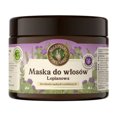 Receptury Zielarki �opianowa maska do w�os�w suchych i os�abionych emolientowa 300 ml