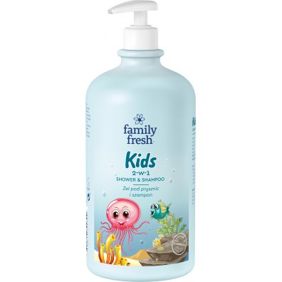 Family Fresh Kids el pod prysznic dla dzieci 2w1 z wycigiem z owsa 1 l