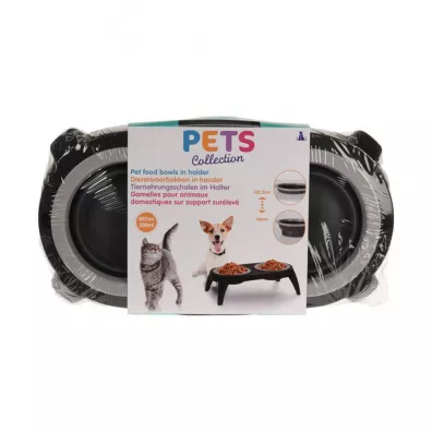 Pets Collection Podwjna skadana miska dla psa i kota