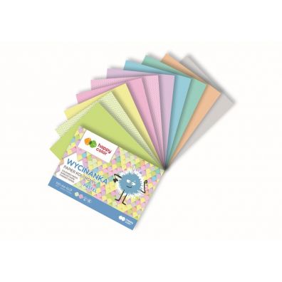 Happy Color Blok Wycinanka Pastel, A5, 100g, 10 arkuszy 10 kartek