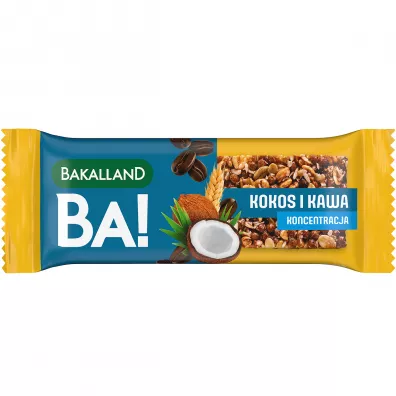 Bakalland Baton zboowy BA! Kokos i kawa - Koncentracja 35 g
