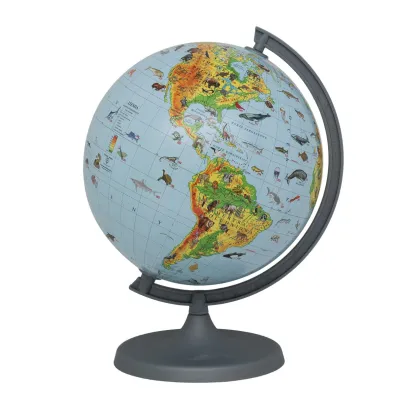 Globus zoologiczny z opisem 22 cm