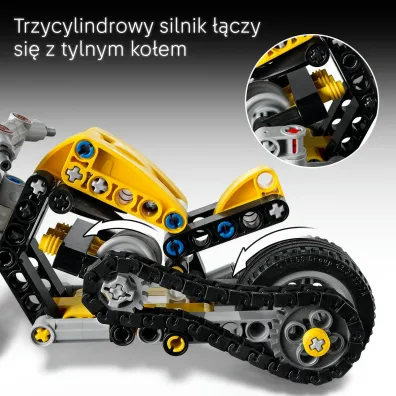 LEGO Technic ��ty motocykl 42225
