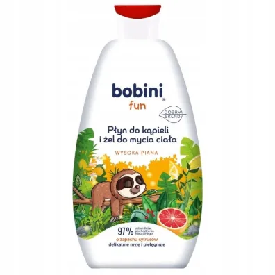 Bobini Fun P�yn do k�pieli i mycia cia�a Cytrusowy 500 ml