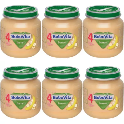 BoboVita Banan po 4. miesicu zestaw 6 x 125 g