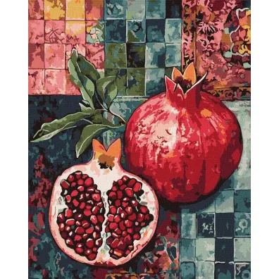 Ideyka Malowanie po numerach - Czerwony granat 40x50cm