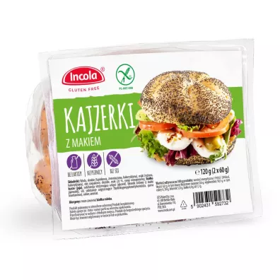 Incola Buka kajzerka z makiem bezglutenowa 2 x 60 g