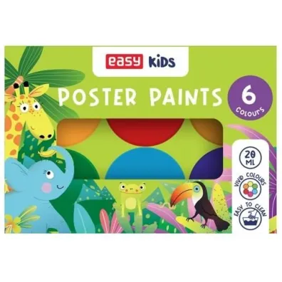 Easy Stationery Farby plakatowe 6 x 20 ml