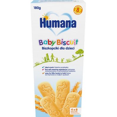 Humana Biszkopciki dla dzieci po 8. miesiącu 180 g