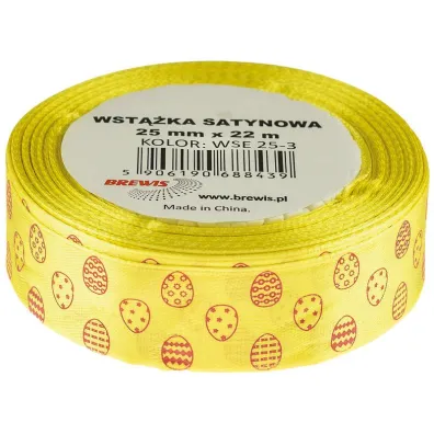 Brewis Wst��ka satynowa Wielkanoc 25 mm