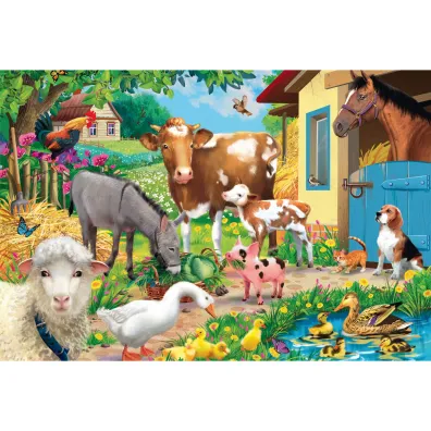 Puzzle PQ 60 el. Zwierz�ta na farmie Schmidt