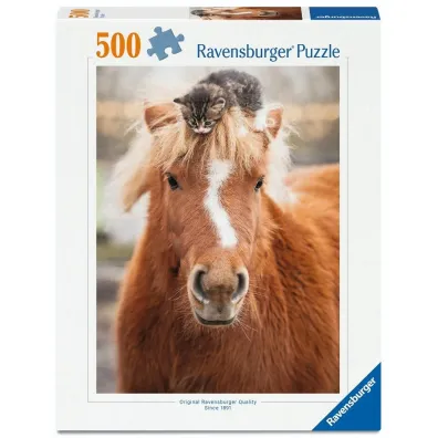 Puzzle 500 Ponny and Cat Ravensburger