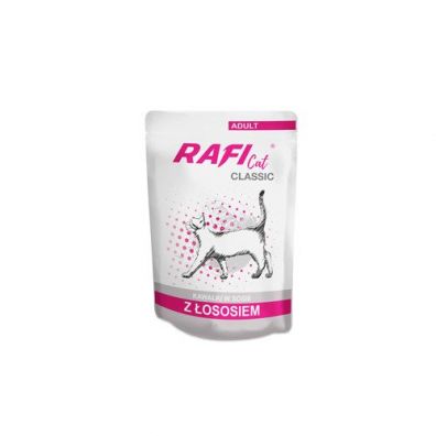 Rafi Classic Karma mokra dla kotów z łososiem 85 g