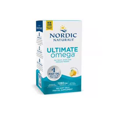 Nordic Naturals Ultimate Omega 1280 mg Lemon Suplement diety 180 kaps.
