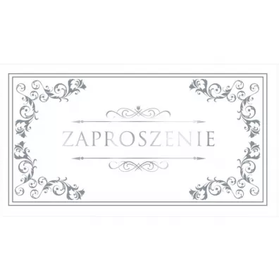 Stamp Zaproszenia Style nr 055 bia�y 9 szt.