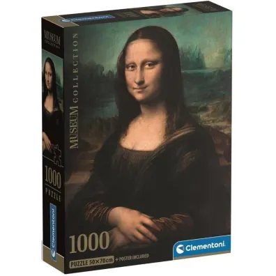 Puzzle 1000 el. Museum Leonardo - Gioconda Clementoni