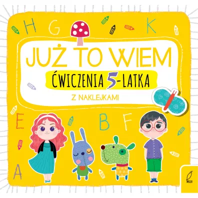 �wiczenia 5-latka z naklejkami ju� to wiem