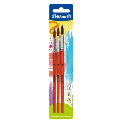 Pelikan P�dzel okr�g�y 23S (8,10,12) 3 szt.