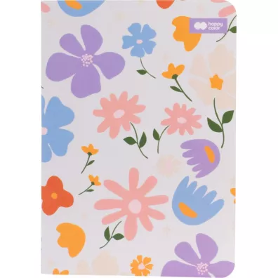 Happy Color Notes szyty A6 Bloom pastel kratka 32 kartki