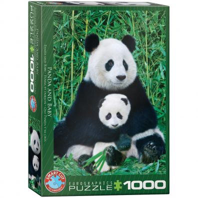 Puzzle 1000 el. Panda i dziecko Eurographics
