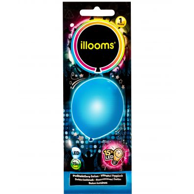 Tm Toys Balon LED 80053 niebieski
