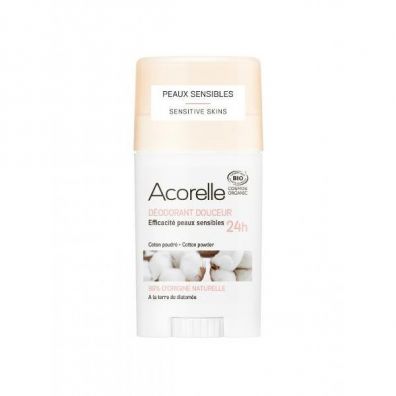Acorelle Organiczny dezodorant z ziemi okrzemkow  – Cotton Powder 45 g