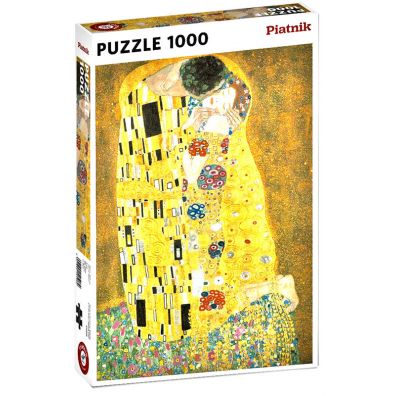 Puzzle 1000 el. metalizowane Pocaunek, Klimt Piatnik
