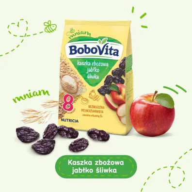 BoboVita Kaszka zbo�owa jab�ko �liwka po 8. miesi�cu 180 g
